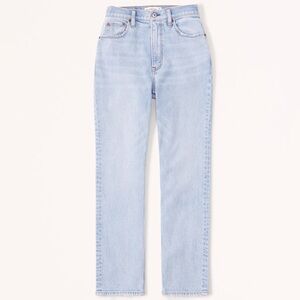 Abercrombie Curve Love Ultra High Rise Ankle Straight Jean